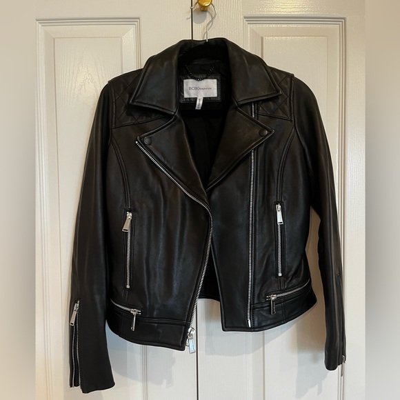 BCBGeneration Genuine Leather Moto Jacket - Picture 2 of 6